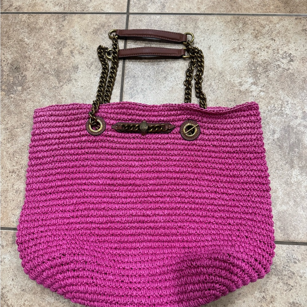 Kurt Geiger London Chelsea Raffia Tote